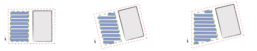 vorm van de opstelling van de zonnepanelen